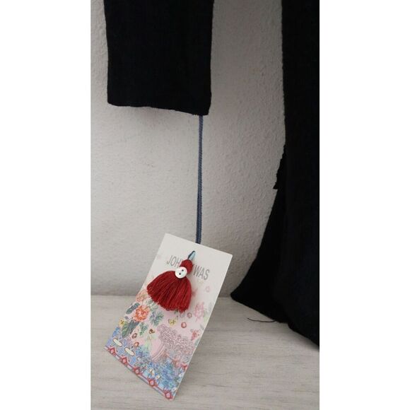 Johnny Was P-41317-F Women's Sz S Black Floral Embroidered Cardigan Sweater - Picture 6 of 8